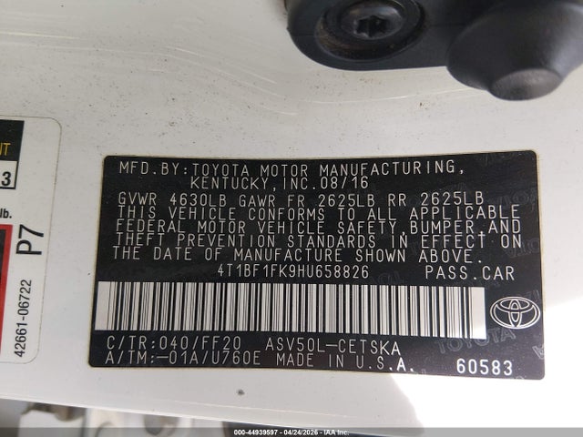 Toyota Camry Se