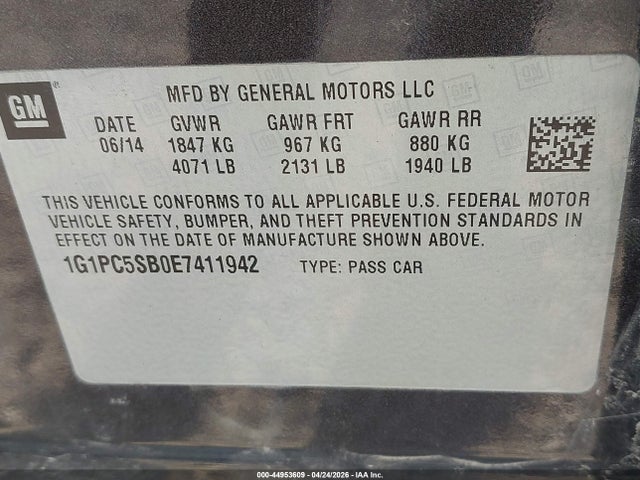 Chevrolet Cruze 1lt Auto