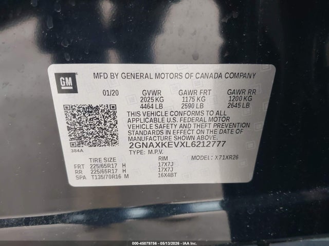Chevrolet Equinox Fwd Lt 1.5l Turbo