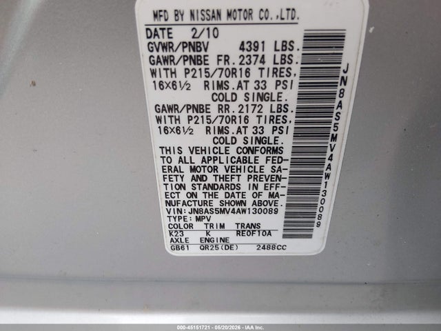 Nissan Rogue S