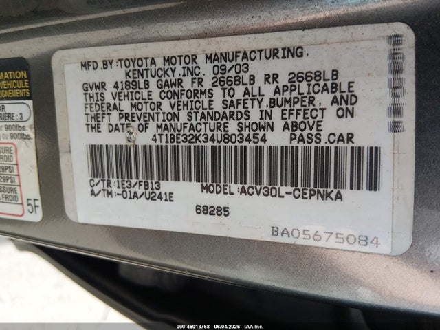 Toyota Camry Le