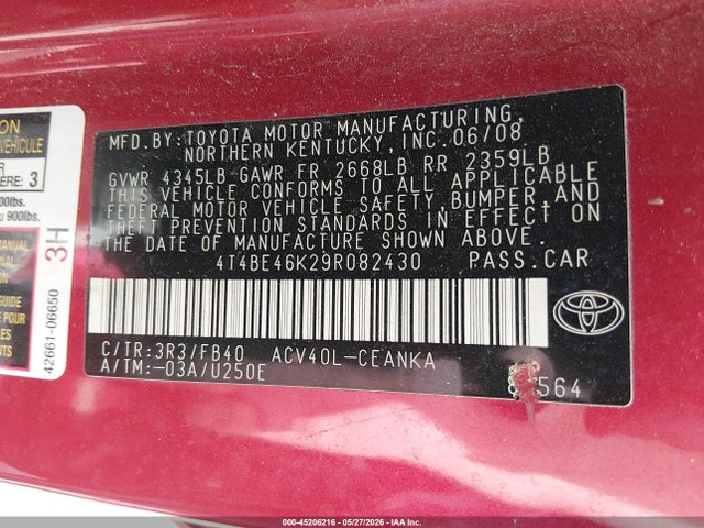 Toyota Camry Le