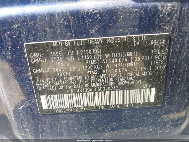 Subaru Outback 2.5i Limited