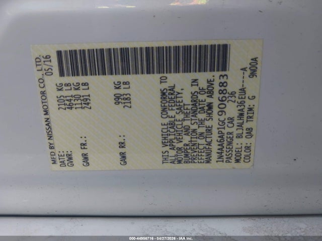 Nissan Maxima 3.5 Platinum