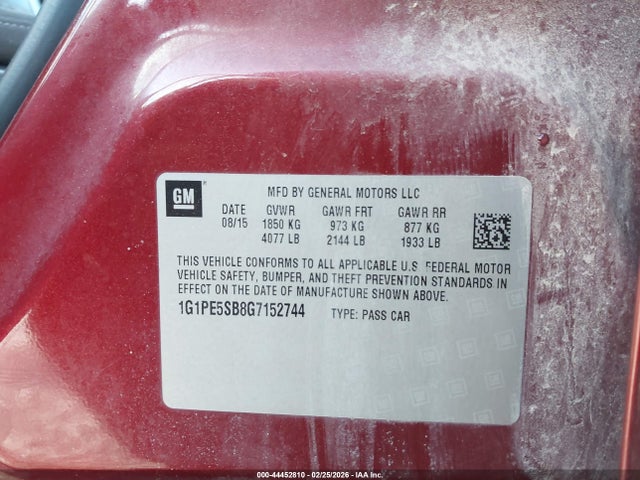 Chevrolet Cruze 1lt Auto