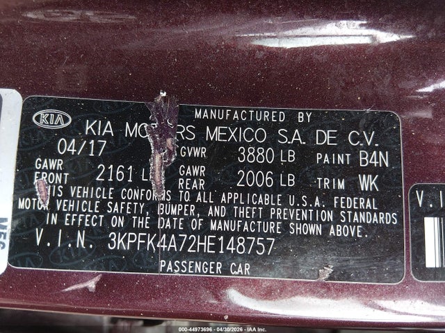 Kia Forte Lx