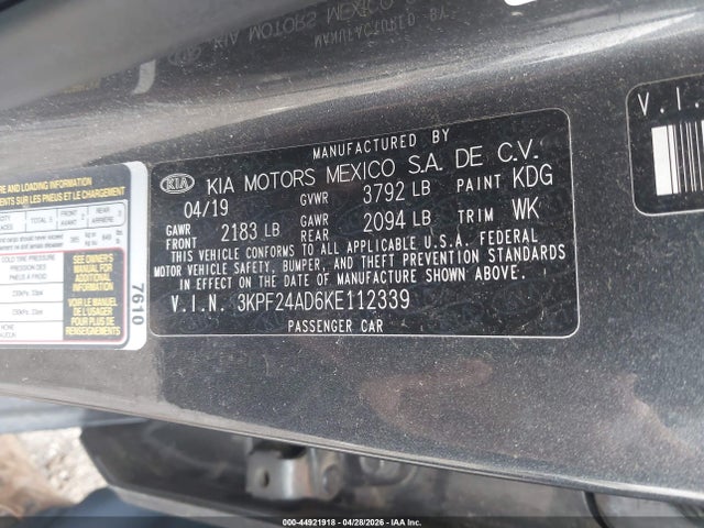 Kia Forte Lxs