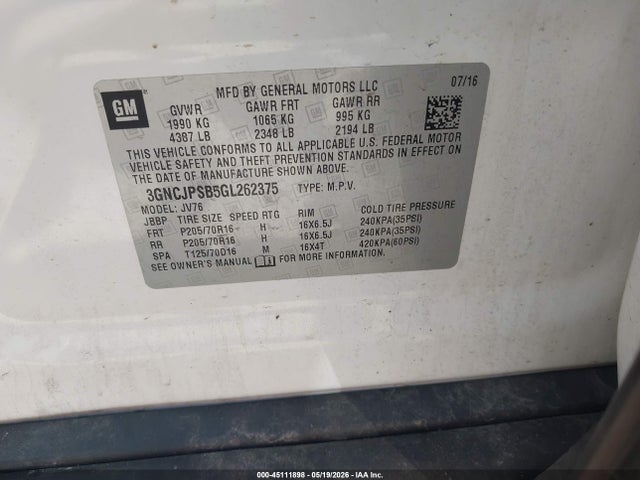 Chevrolet Trax Lt