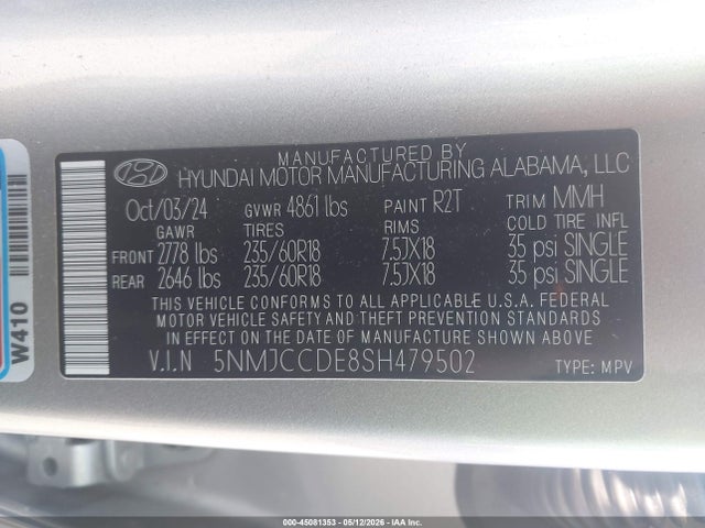 Hyundai TUCSON Sel Convenience
