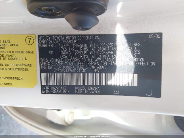 Toyota Highlander Sport V6