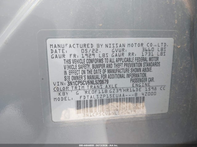Nissan Kicks Sv Xtronic Cvt