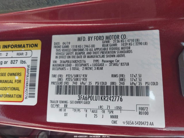 Ford Fusion Se