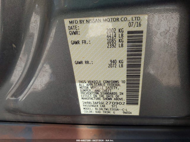 Nissan Altima 3.5 Sl