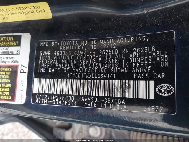 Toyota Camry Xle