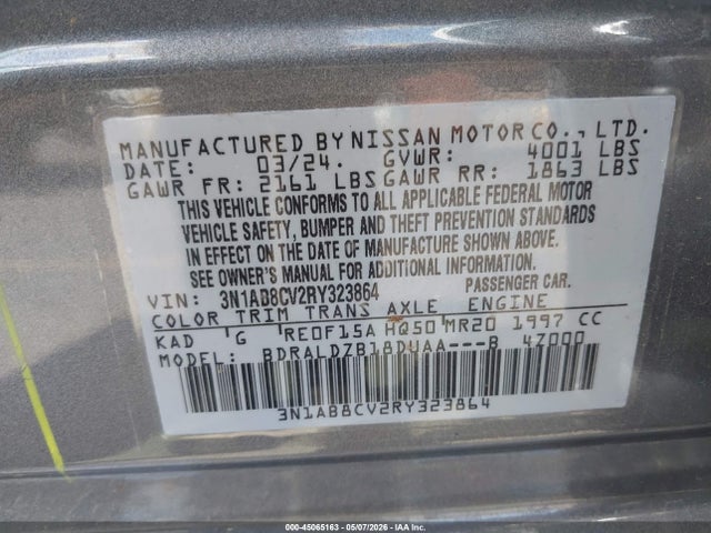 Nissan Sentra Sv Xtronic Cvt