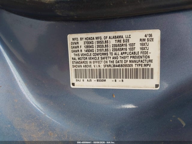 Honda Odyssey Ex