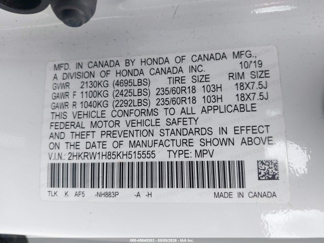 Honda CR-V Ex-l
