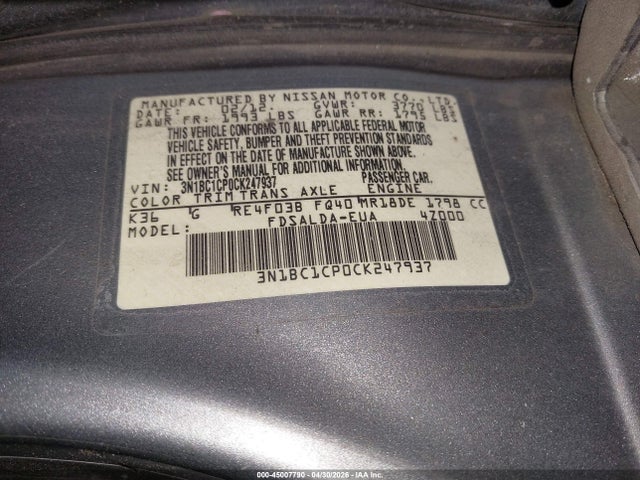Nissan Versa 1.8 S