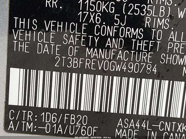 Toyota RAV4 Le