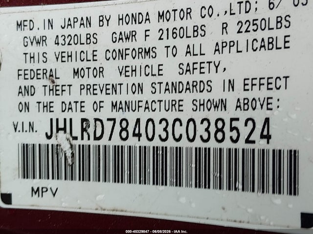 Honda CR-V Lx