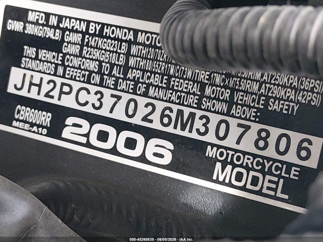 Honda Cbr600 Rr