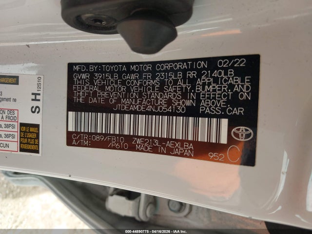 Toyota Corolla Hybrid Le
