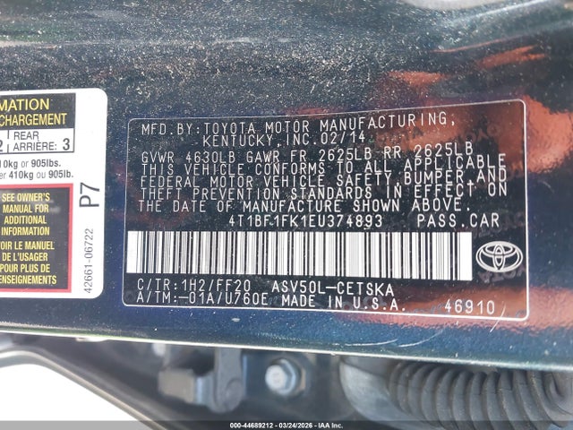 Toyota Camry Se