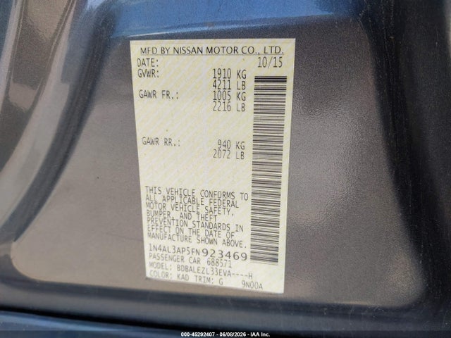Nissan Altima 2.5 S