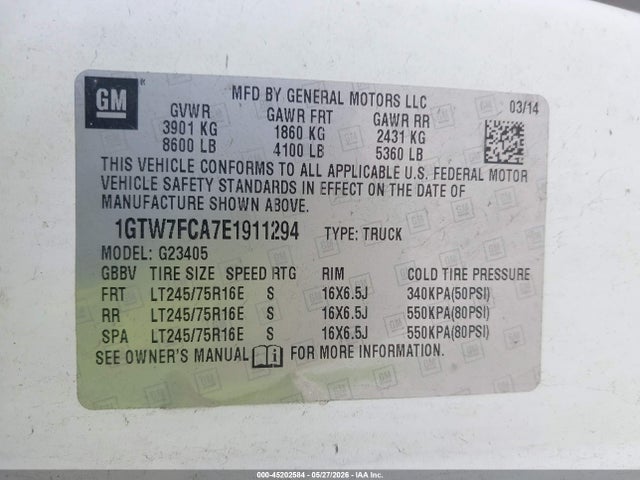 GMC Savana Work Van