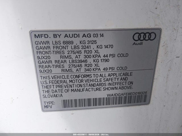 Audi Q7 3.0t S Line Prestige