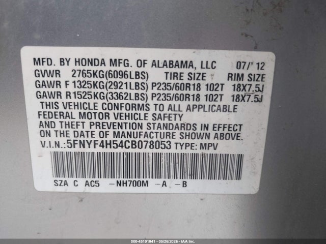 Honda Pilot Ex-l