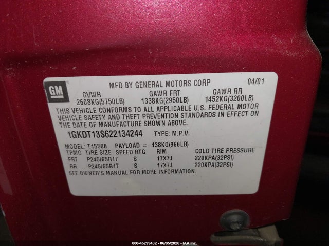 GMC Envoy Slt