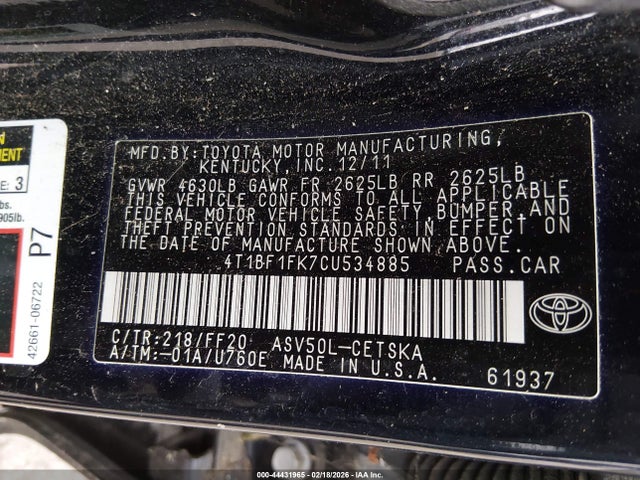 Toyota Camry Se