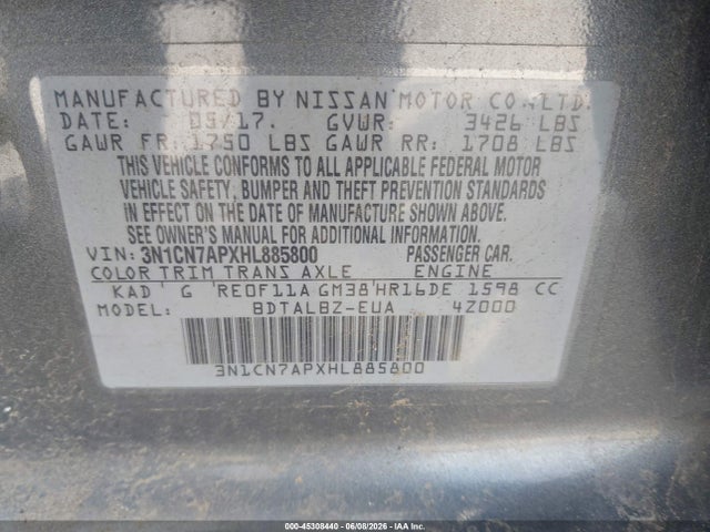 Nissan Versa 1.6 Sv