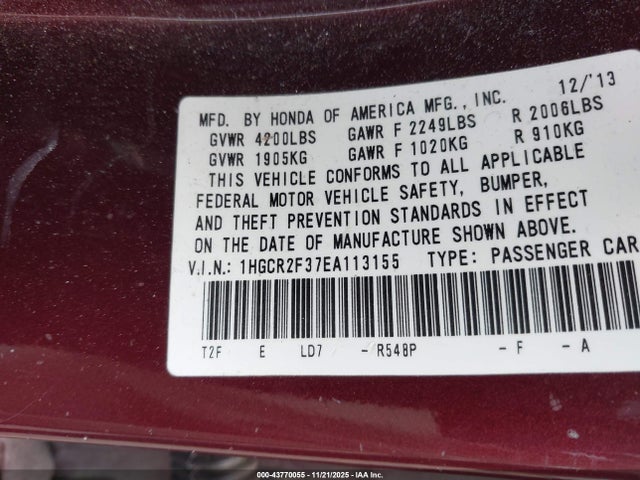 Honda Accord Lx