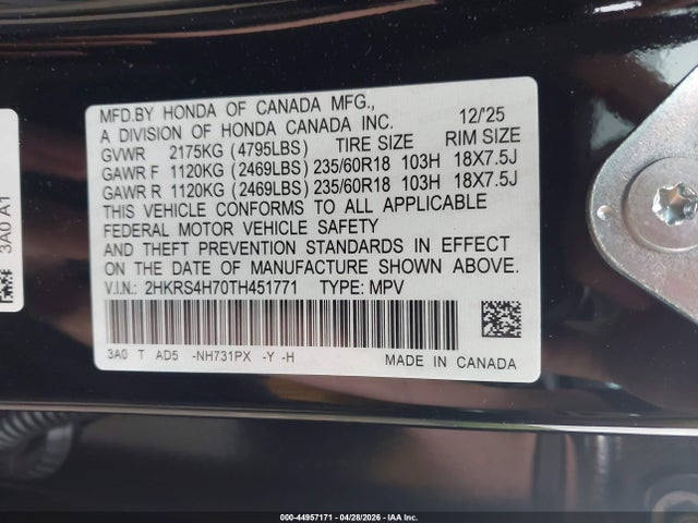 Honda CR-V Ex-l Awd