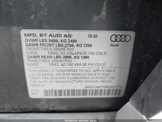 Audi Q5 Prestige 45 Tfsi Quattro S Tronic