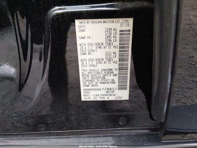 Nissan Frontier Sv