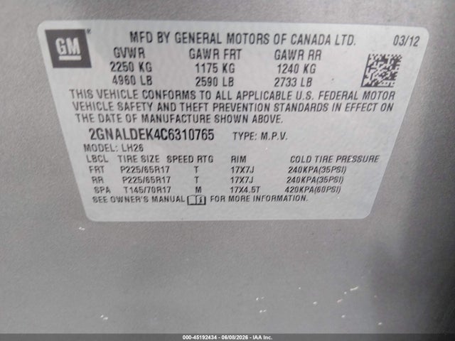 Chevrolet Equinox 1lt