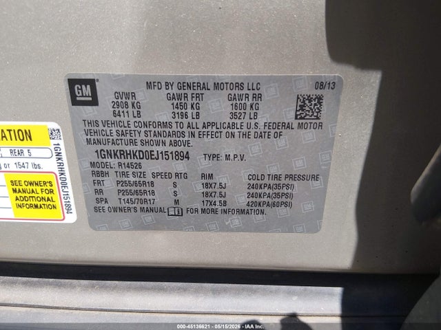 Chevrolet Traverse 2lt