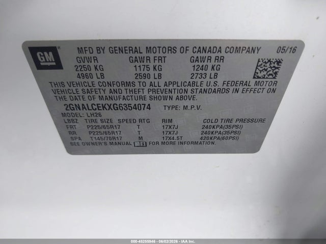Chevrolet Equinox Lt