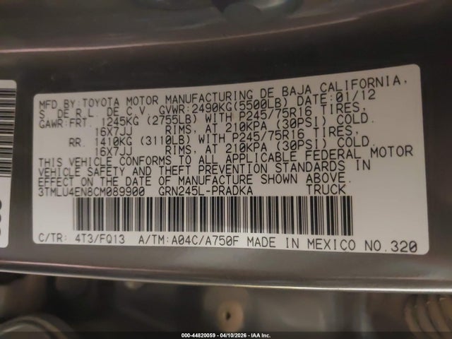 Toyota Tacoma Base V6