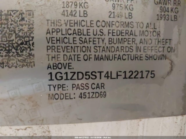 Chevrolet Malibu Fwd Lt