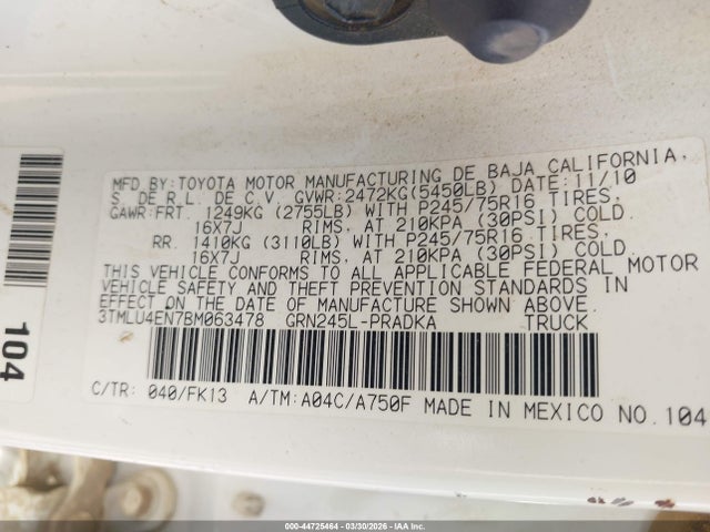 Toyota Tacoma Base V6