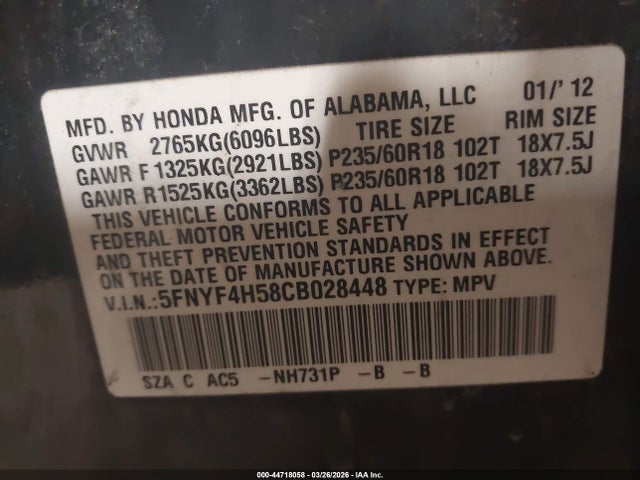 Honda Pilot Ex-l