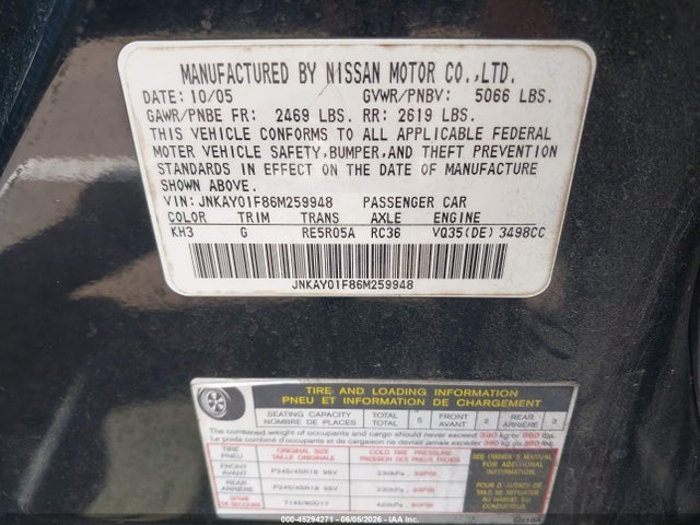 INFINITI M35x