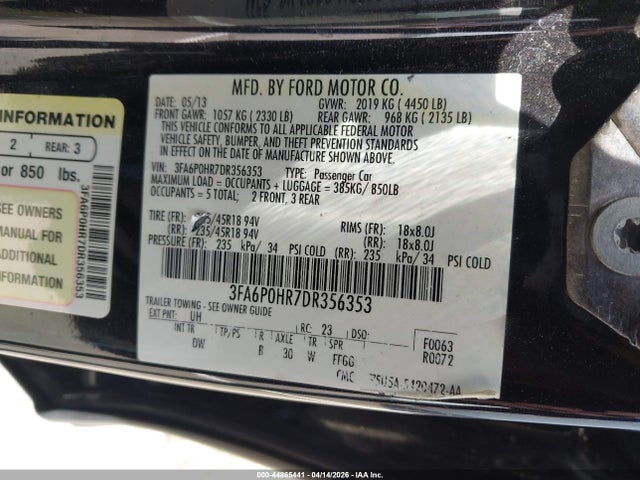 Ford Fusion Se