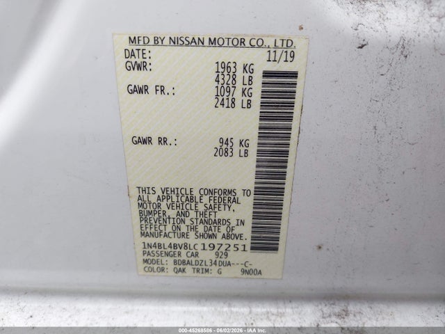 Nissan Altima S Fwd