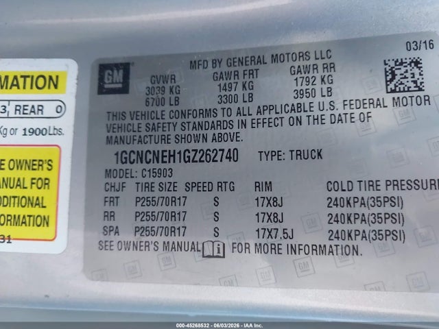 Chevrolet Silverado 1500 Wt