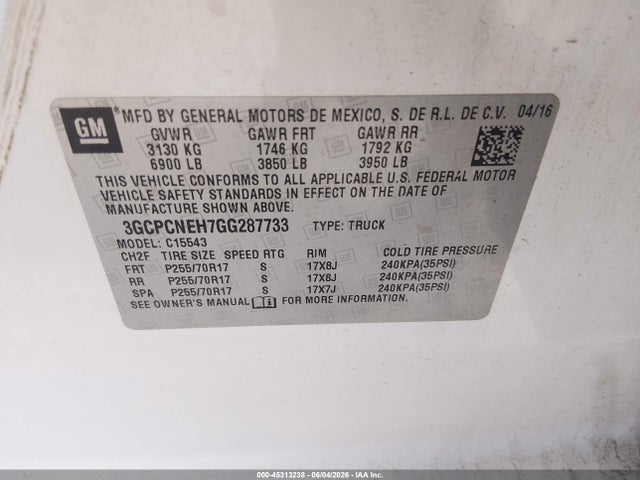 Chevrolet Silverado 1500 Wt